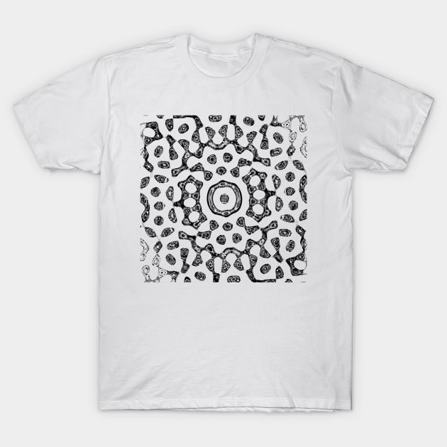 Abstract Op Art Quasicrystals Vintage Waves Mandala T-Shirt by quasicrystals